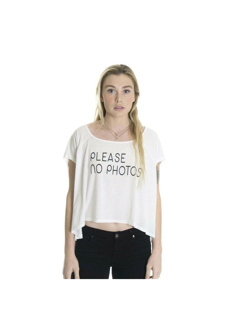 Local Celebrity Boxy White Tissue Jersey T-Shirt S